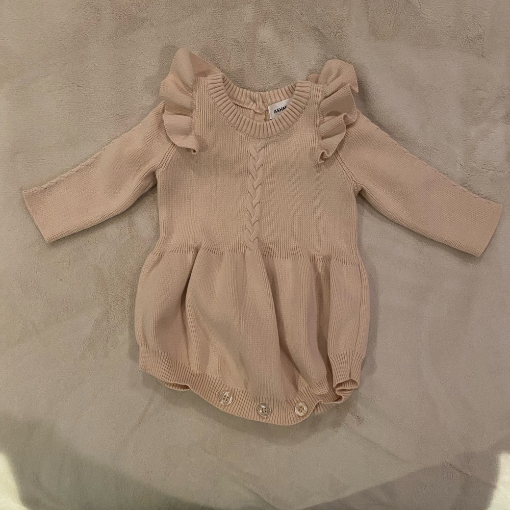 Ashmi & Co Adorable Ruffled Baby Romper